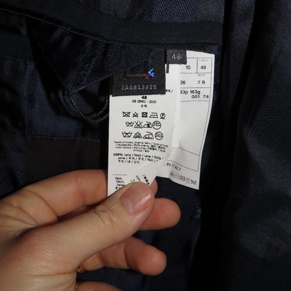 Fendi Solid Navy Blue Two Button Blazer 38R NWT - Picture 10 of 12